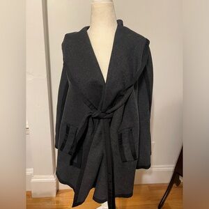 Elegant Black Women's Cape Coat